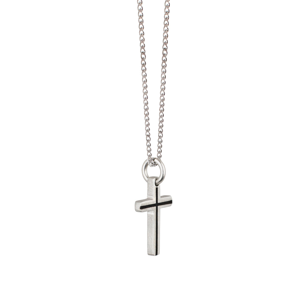 Thin chain with on sale cross